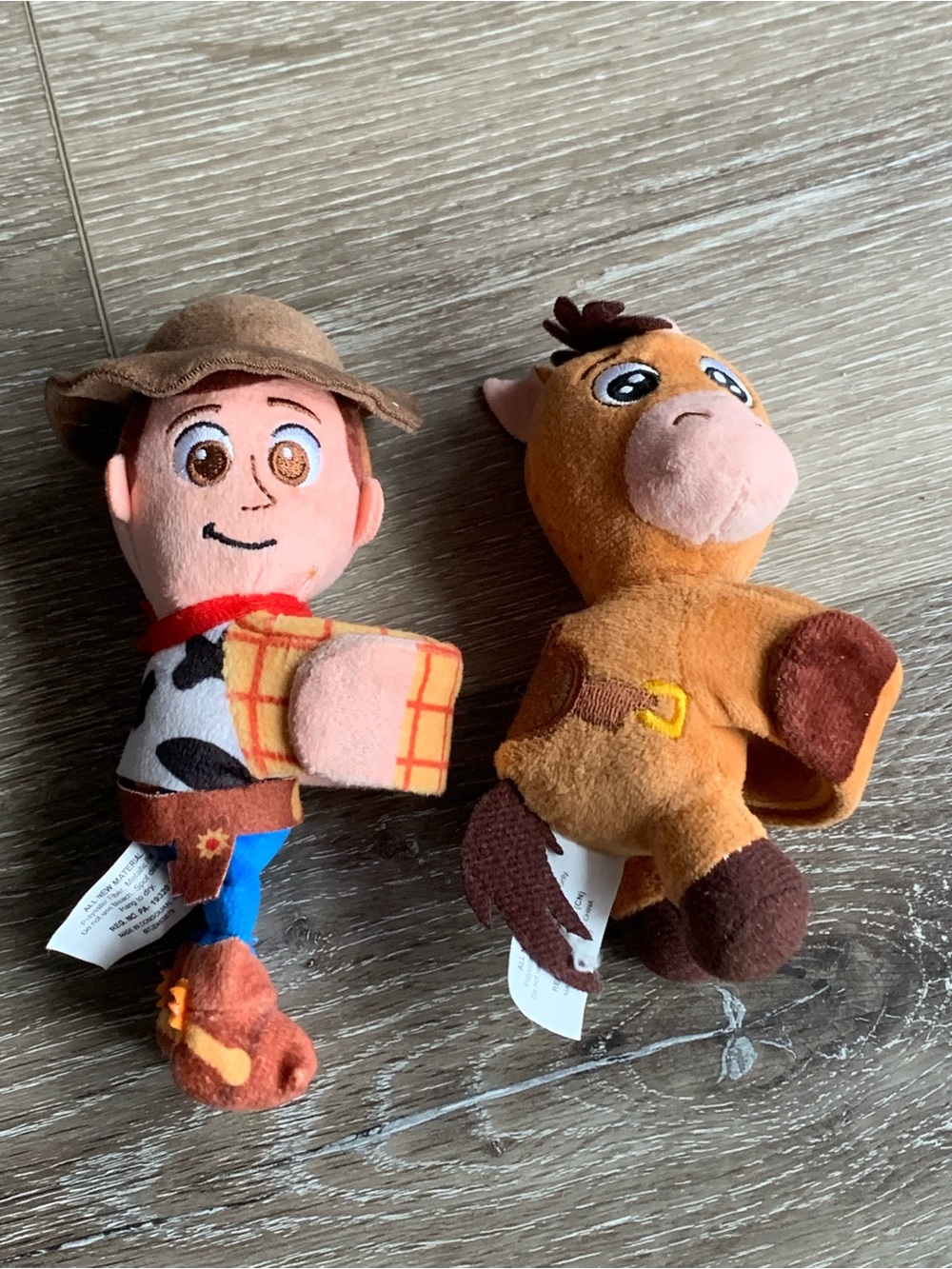 Disney Pixar Toy Story Cutie Cuff set of 2 Woody and Bullseye